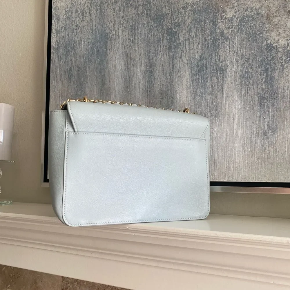 Mint blue Tory Burch satchel - Picture 4 of 7